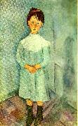 Amedeo Modigliani flicka i blatt Spain oil painting artist